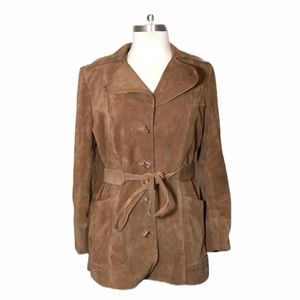 Vintage Learsi 100% Genuine Belted Leather Jacket